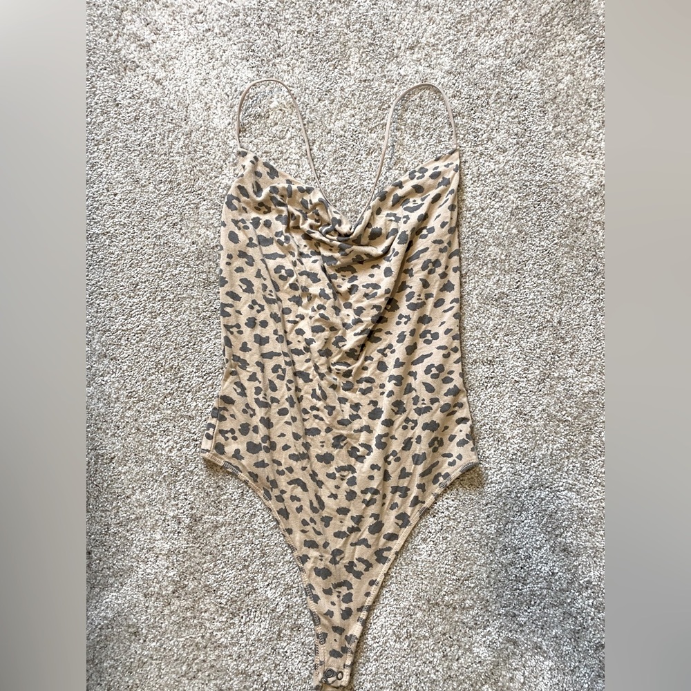 Abercrombie cheetah bodysuit